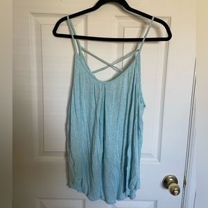Anthro Bordeaux Tank Top, Size Large